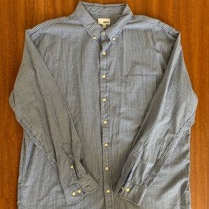 Sonoma - Blue Stripe Button Down Shirt - Size XXL
